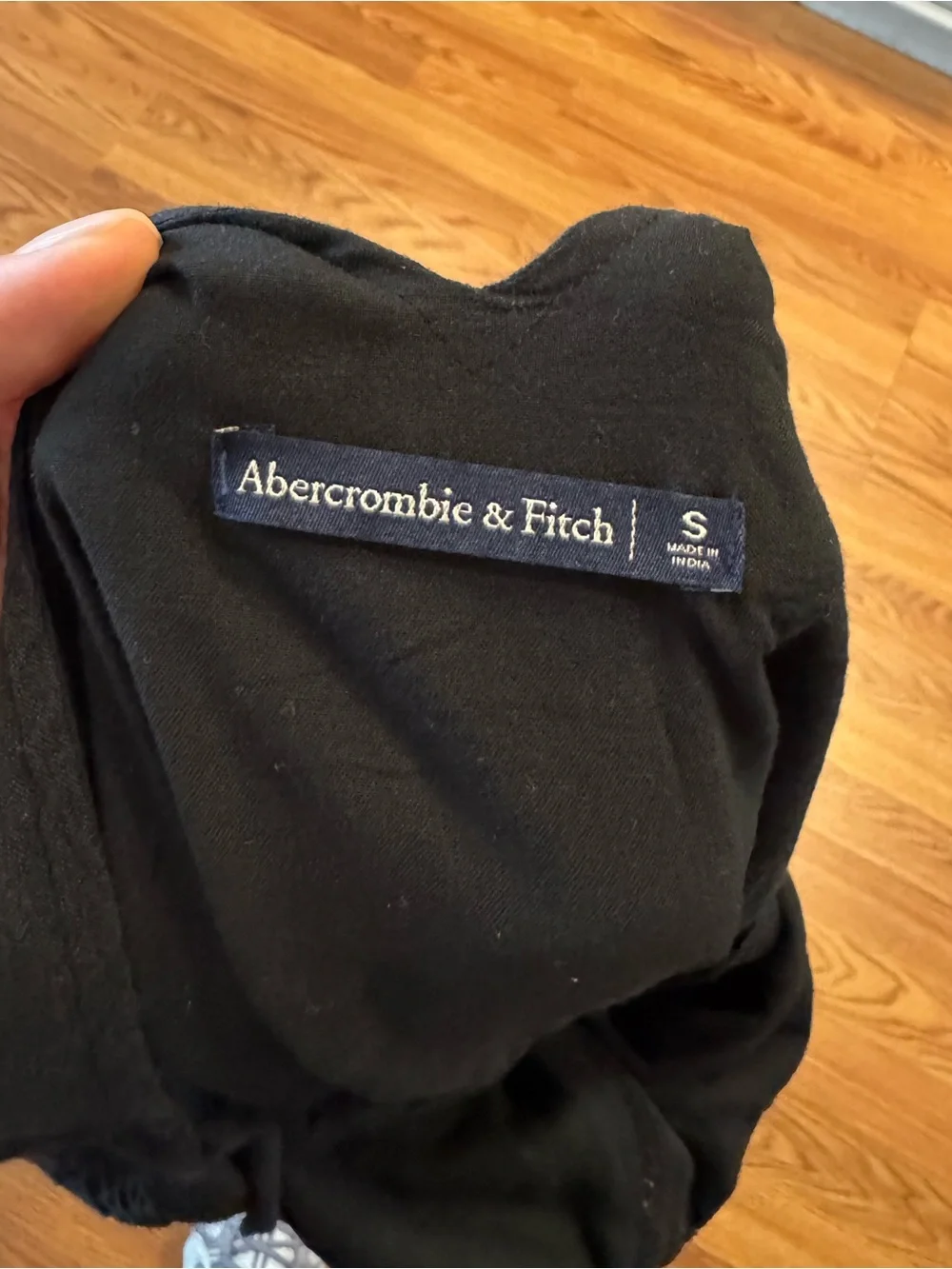 Abercrombie & Fitch Black Lace Trim Romper | Size Small